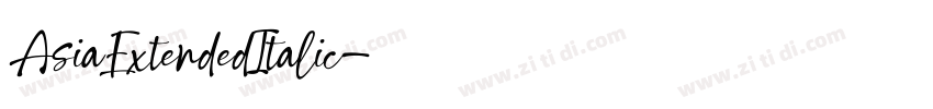 AsiaExtendedItalic字体转换