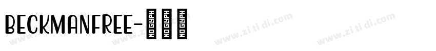 beckmanfree字体转换