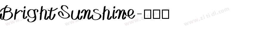 BrightSunshine字体转换