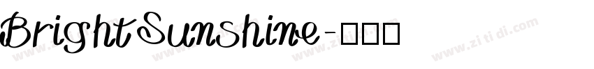 BrightSunshine字体转换