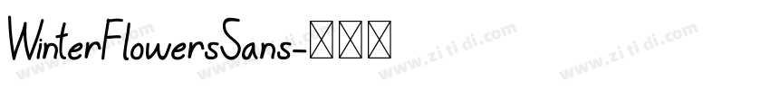 WinterFlowersSans字体转换