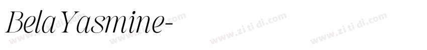 BelaYasmine字体转换