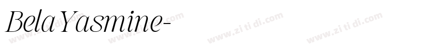 BelaYasmine字体转换