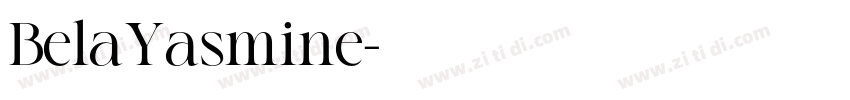 BelaYasmine字体转换