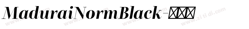 MaduraiNormBlack字体转换