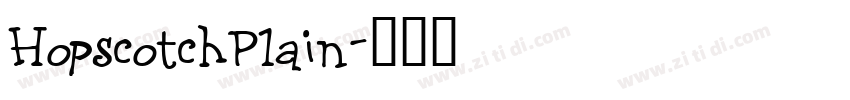 HopscotchPlain字体转换