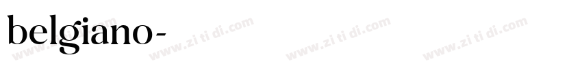 belgiano字体转换