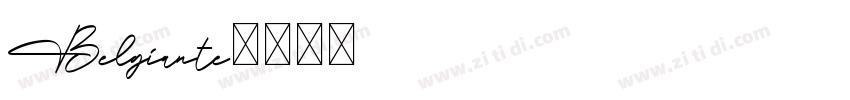 Belgiante字体转换