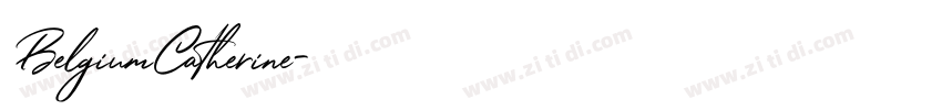 BelgiumCatherine字体转换