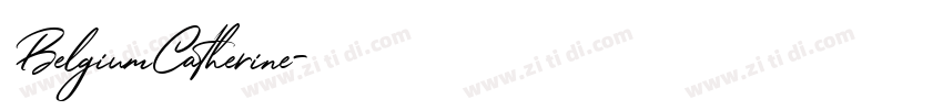 BelgiumCatherine字体转换