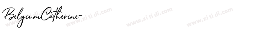 BelgiumCatherine字体转换