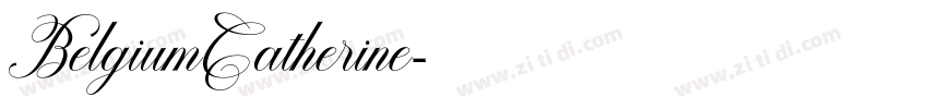 BelgiumCatherine字体转换