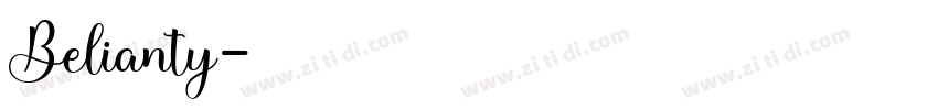 Belianty字体转换