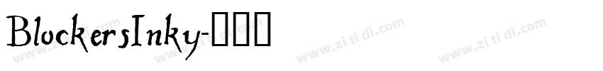 BlockersInky字体转换