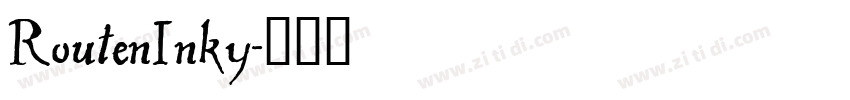 RoutenInky字体转换