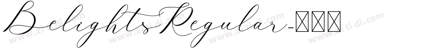 BelightsRegular字体转换