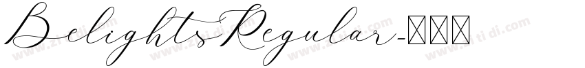BelightsRegular字体转换