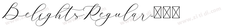 BelightsRegular字体转换