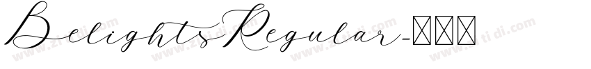 BelightsRegular字体转换