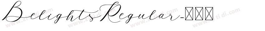 BelightsRegular字体转换