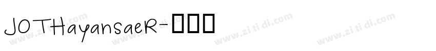 JOTHayansaeR字体转换
