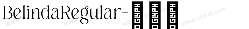 BelindaRegular字体转换