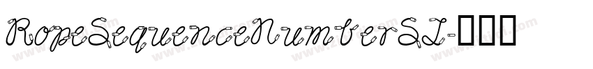 RopeSequenceNumberST字体转换