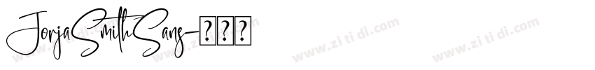 JorjaSmithSans字体转换