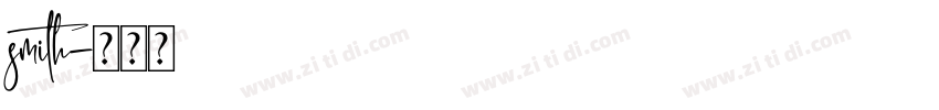 smith字体转换