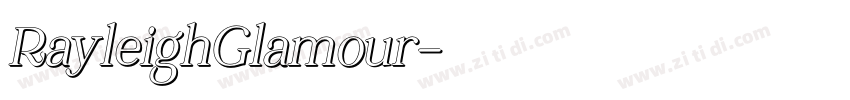RayleighGlamour字体转换
