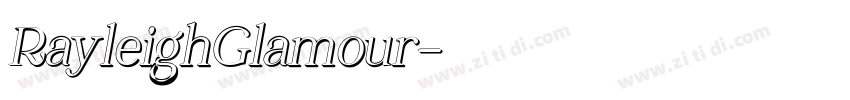 RayleighGlamour字体转换
