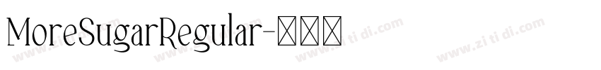 MoreSugarRegular字体转换