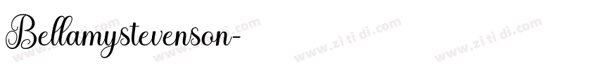 Bellamystevenson字体转换