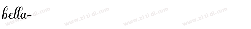 bella字体转换