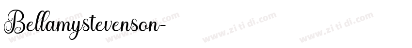Bellamystevenson字体转换