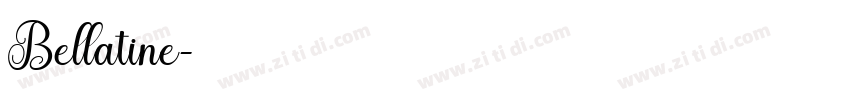Bellatine字体转换