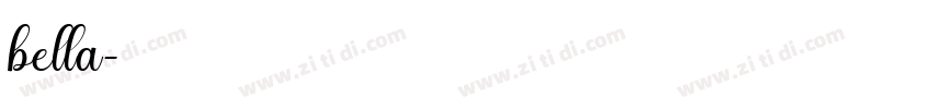 bella字体转换