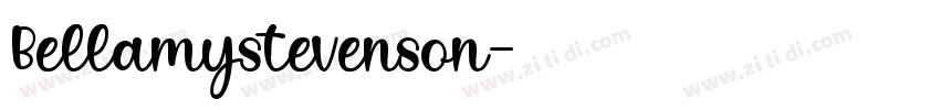 Bellamystevenson字体转换