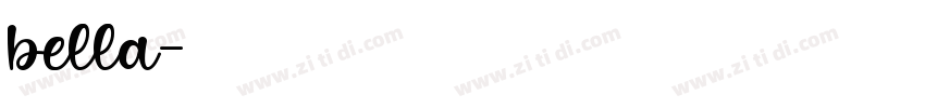 bella字体转换