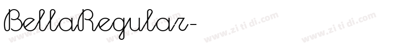 BellaRegular字体转换