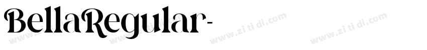 BellaRegular字体转换