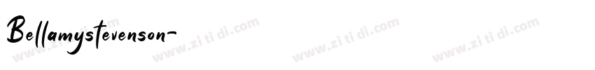 Bellamystevenson字体转换