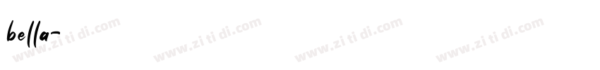 bella字体转换