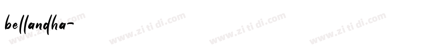 bellandha字体转换