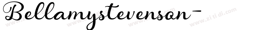 Bellamystevenson字体转换