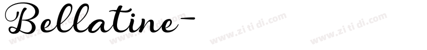 Bellatine字体转换