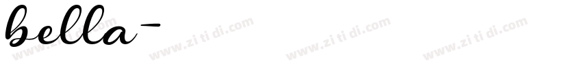 bella字体转换