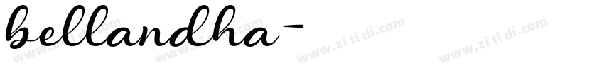 bellandha字体转换