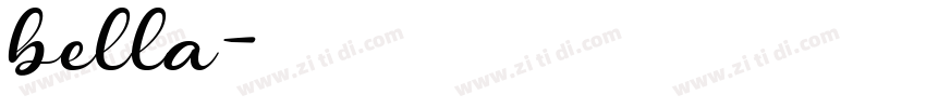 bella字体转换