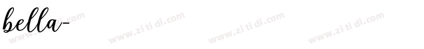 bella字体转换